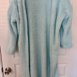 Light Blue Fuzzy Teddy Jacket